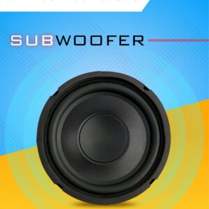 POWERLINK 6.5" Inch HI-FI Subwoofer | Waterproof Coated Cone | Copper Coil of 8 Ohms | V3 Long Strokers