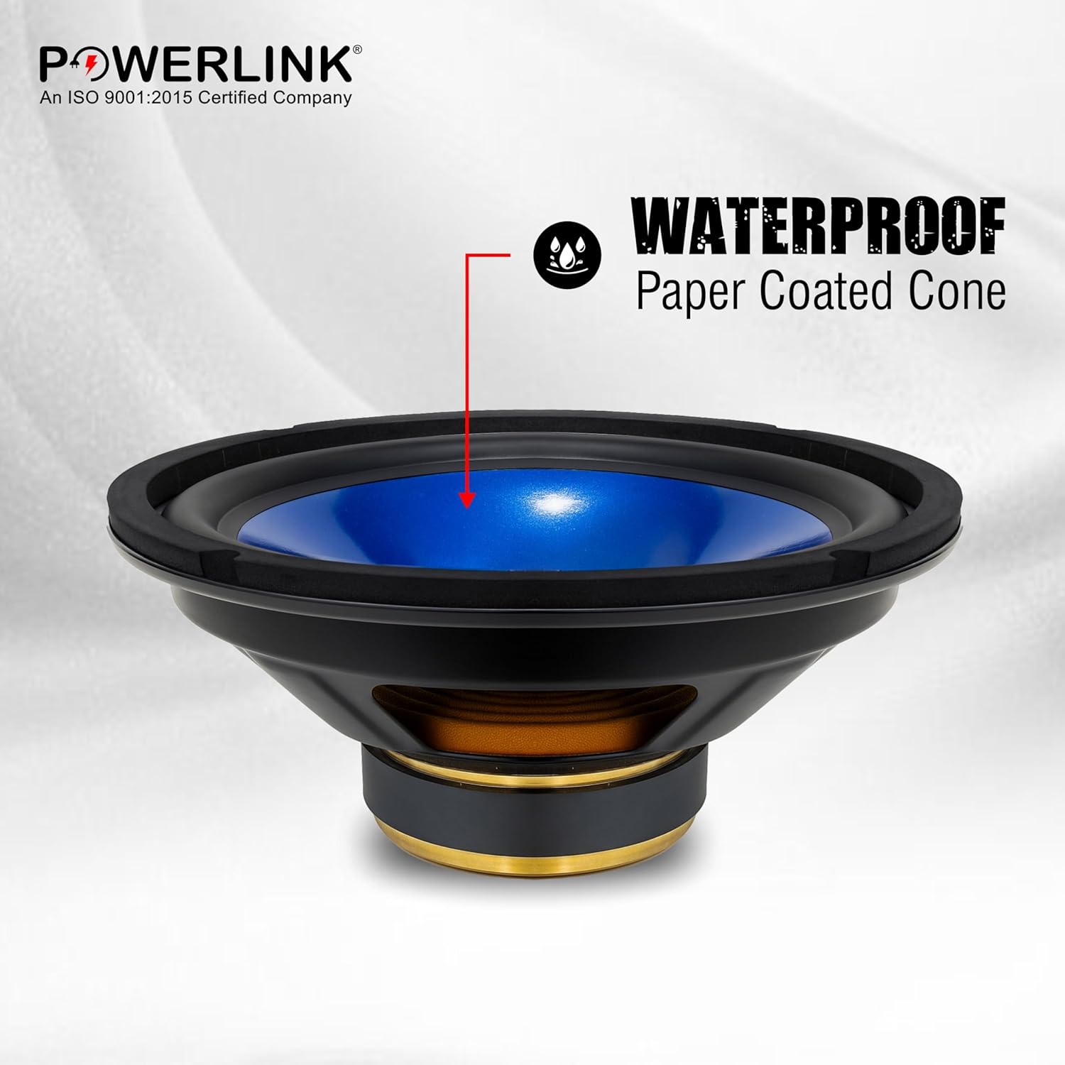 POWERLINK® 8" HI-FI Woofer | Water Proof Paper Coated Cone | Rubber Surround Edge - Pack of 1)