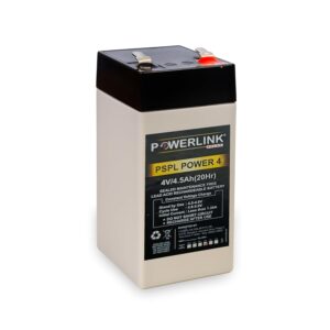POWERLINK 4V 4.5AH SMF/VRLA Battery | Sealed Lead Acid Battery
