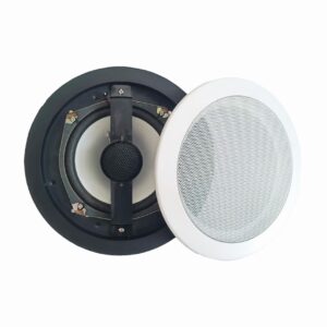 POWERLINK 7.5 Inch Ceiling Wall Mount 2-Way Mid Bass Woofer Speakers Pair 1'' Polymer Dome Tweeter