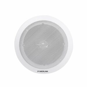 Powerlink 3-Inch 10-Watt Wired in Flush Mount Ceiling Speakers for Office, Kitchen, Home Theater (Pack of 1)(Metal Grill)(Without LMT)