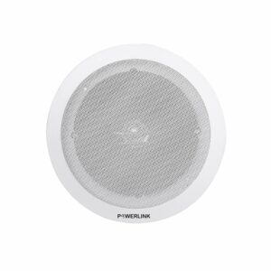Powerlink 7.5-Inch 20-Watt Wired in Flush Mount Ceiling Speakers for Office, Kitchen, Home Theater (Pack of 1, Metal Grill)(with LMT)